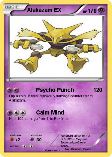 Pokemon Alakazam EX