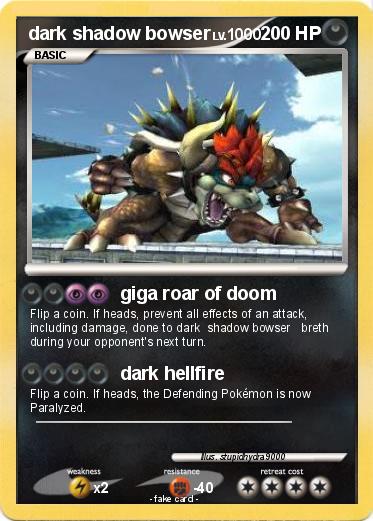 Pokemon dark shadow bowser