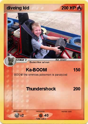 Pokemon diveing kid