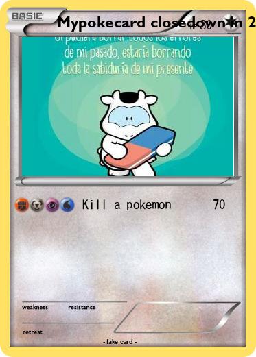 Pokemon Mypokecard closedown in 2028