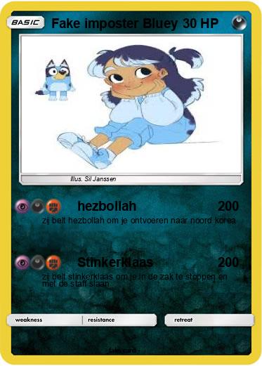 Pokemon Fake imposter Bluey
