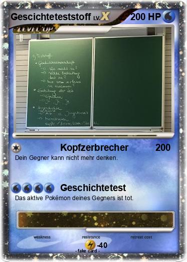 Pokemon Gescichteteststoff