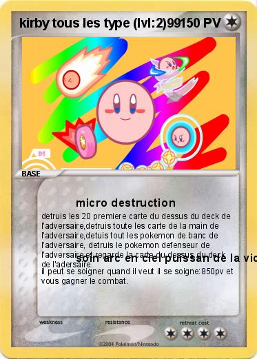 Pokemon kirby tous les type (lvl:2)99