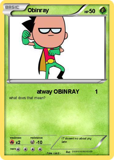 Pokemon Obinray