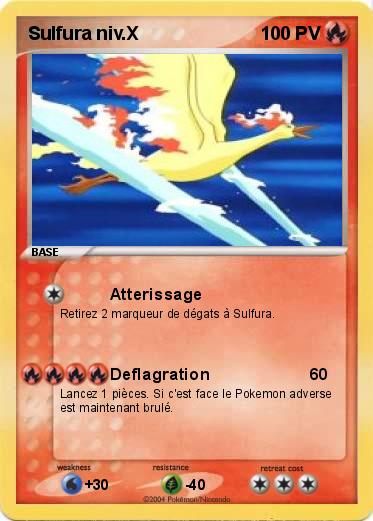 Pokemon Sulfura niv.X