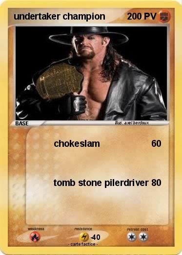 Pokemon undertaker champion