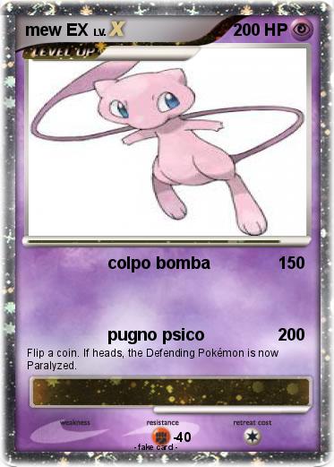 Pokemon mew EX