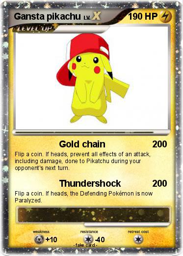 Pokemon Gansta pikachu