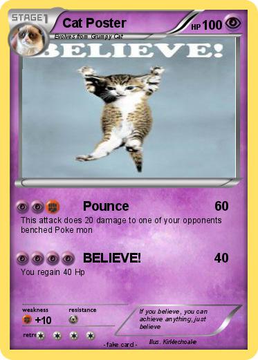 Pokemon Cat Poster