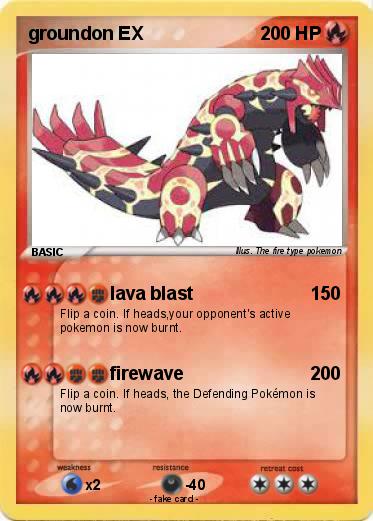 Pokemon groundon EX