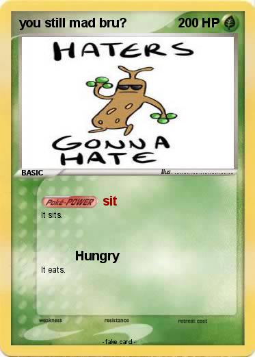 Pokemon you still mad bru?