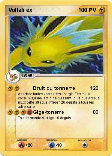 Pokemon Voltali ex