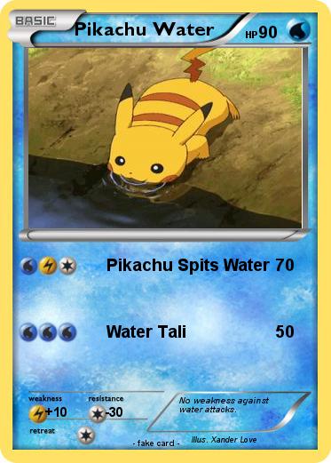 Pokemon Pikachu Water