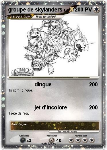 Pokemon groupe de skylanders