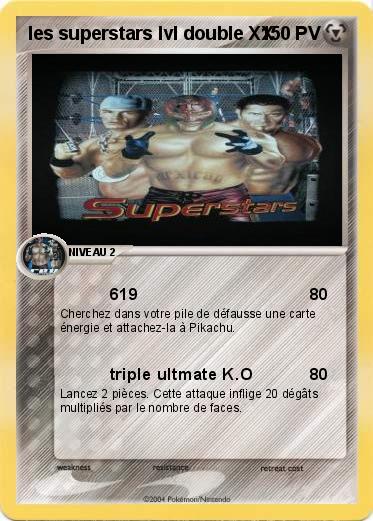 Pokemon les superstars lvl double XX