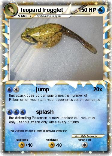 Pokemon leopard frogglet