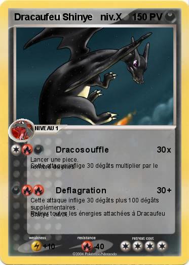 Pokemon Dracaufeu Shinye   niv.X