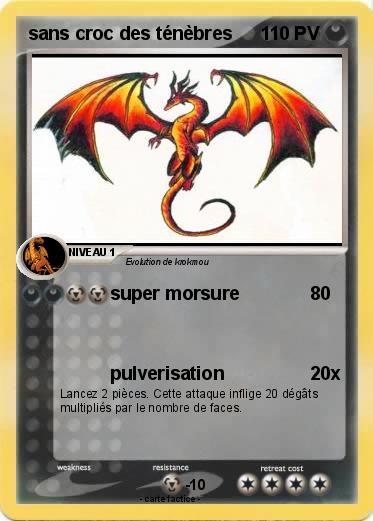Pokemon sans croc des ténèbres