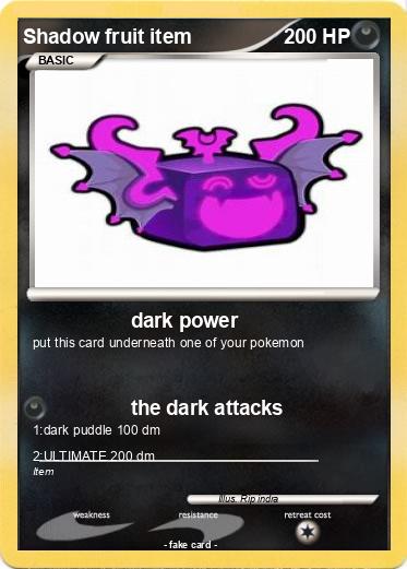 Pokemon Shadow fruit item