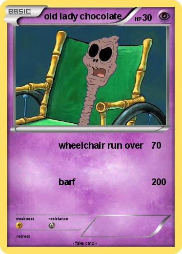Pokemon old lady chocolate