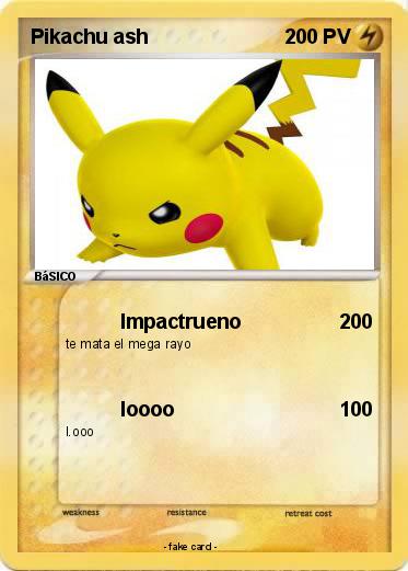 Pokemon Pikachu ash
