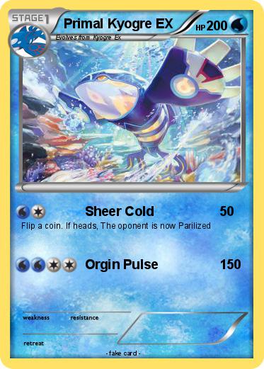 Pokemon Primal Kyogre EX