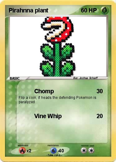 Pokemon Pirahnna plant