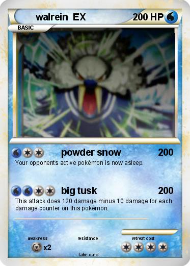 Pokemon walrein  EX