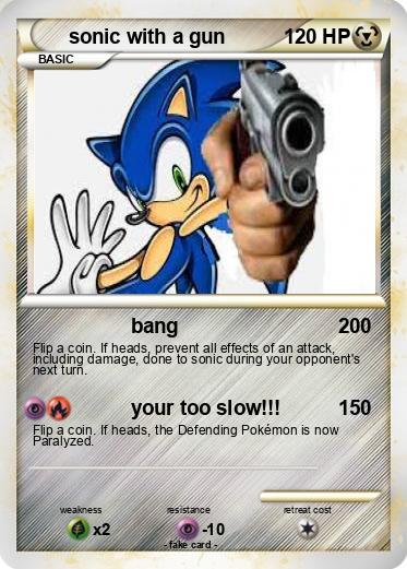 Pokemon sonic with a gun