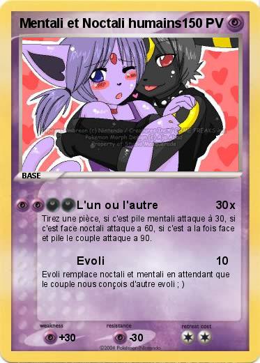 Pokemon Mentali et Noctali humains