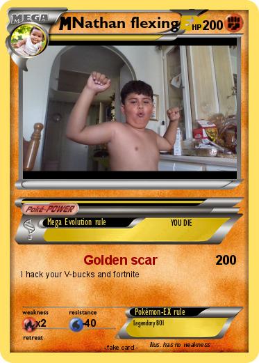 Pokemon Nathan flexing