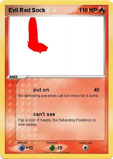 Pokemon Evil Red Sock