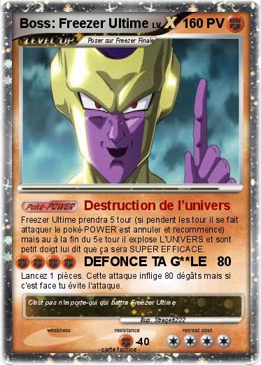 Pokemon Boss: Freezer Ultime