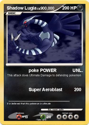 Pokemon Shadow Lugia