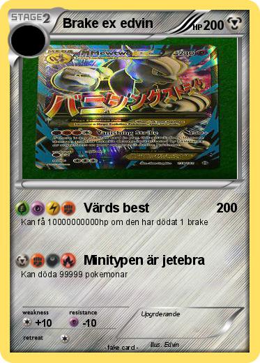 Pokemon Brake ex edvin