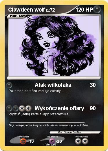 Pokemon Clawdeen wolf