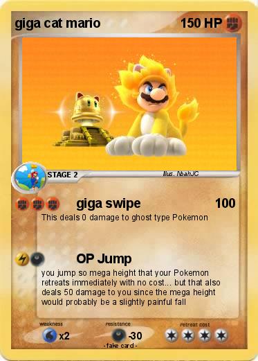 Pokemon giga cat mario