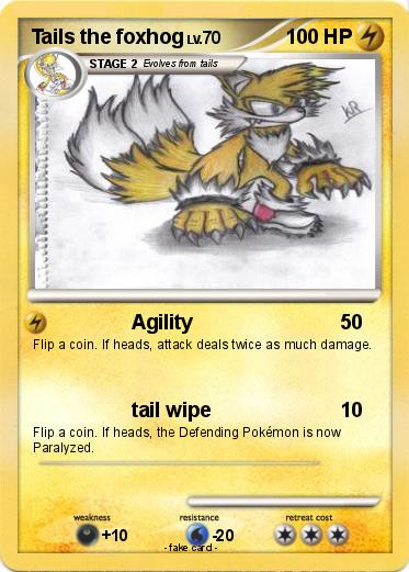 Pokemon Tails the foxhog