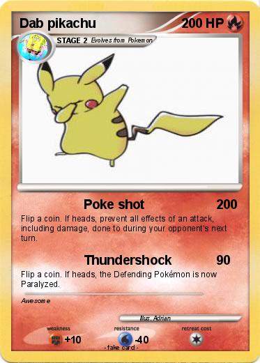 Pokemon Dab pikachu