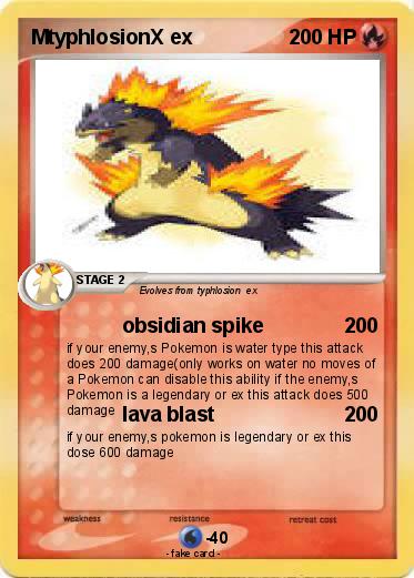 Pokemon MtyphlosionX ex