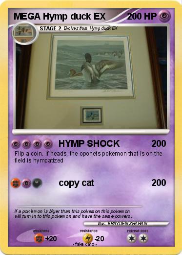 Pokemon MEGA Hymp duck EX