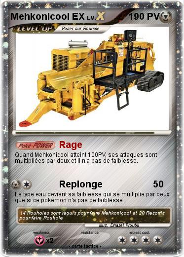 Pokemon Mehkonicool EX