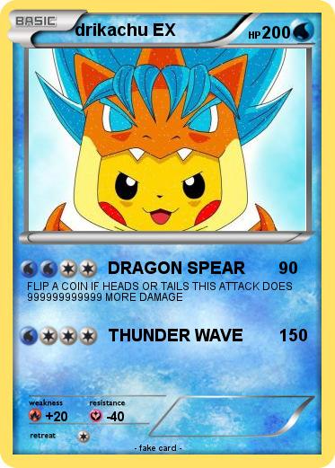 Pokemon drikachu EX