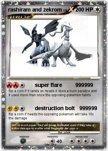 Pokemon rashiram and zekrom