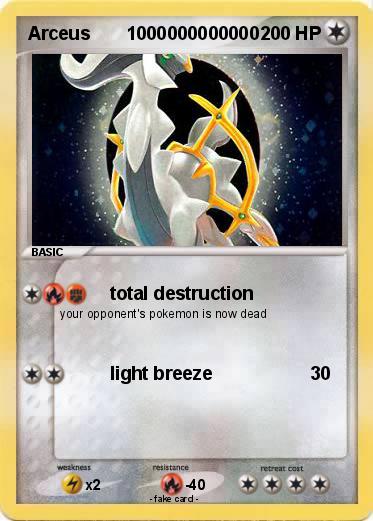 Pokemon Arceus       1000000000000