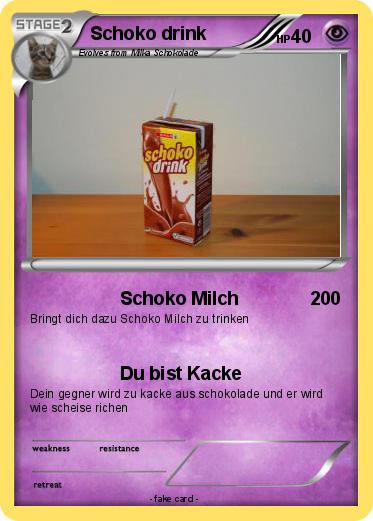 Pokemon Schoko drink