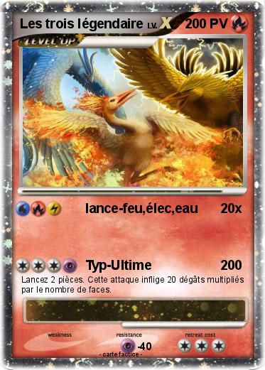 Pokemon Les trois légendaire