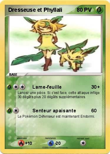Pokemon Dresseuse et Phyllali