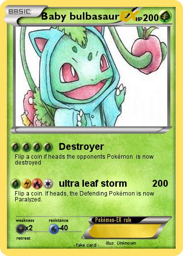 Pokemon Baby bulbasaur