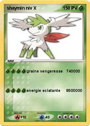 Pokemon shaymin niv X
